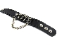 Black Leather Cuff (Design C6)