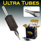 Flat Tip Ultra Rubber Grip Disposable Tubes