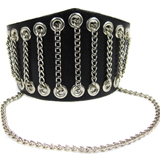Black Leather Cuff (Design B3)