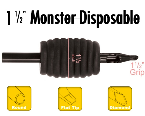Monster 1 1/2" Rubber Disposable Tubes
