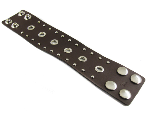 Brown Leather Cuff (Design A3)