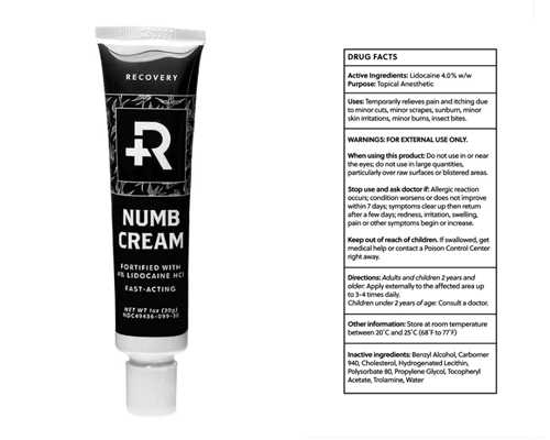 Recovery Numb Cream